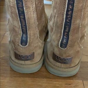 Brown UGG boots.